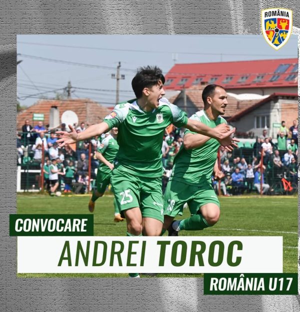 Andrei Toroc – Convocat la Echipa Națională de Fotbal a României U17