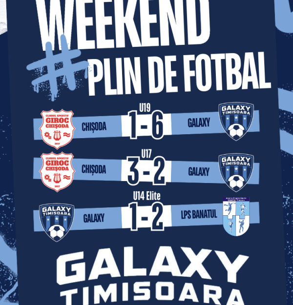 Weekend plin de fotbal pentru echipele Galaxy!
